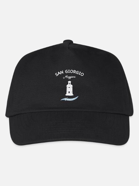 Venedig, Leuchtturm San Giorgio Maggiore, Italien - Kinder Basecap - Schwarz
