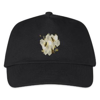 Wespen - Kinder Basecap - Schwarz - Vorne