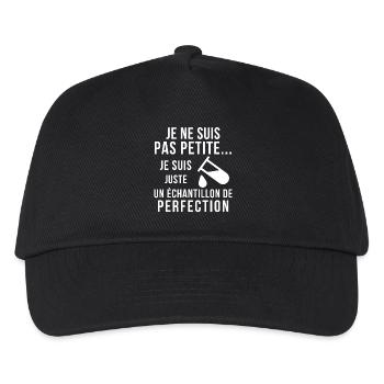 femme humour, perfection - Casquette de baseball Enfant - noir - Devant