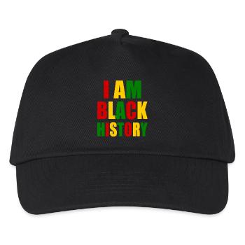 I am black history - Kinder Basecap - Schwarz - Vorne