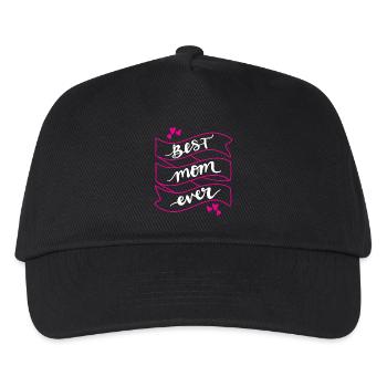 Beste Mutter aller Zeiten - Kinder Basecap - Schwarz - Vorne