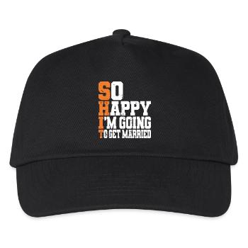 Funny Bachelor Party Engagement Wedding Married - Kids’ Baseball Cap - black - Front