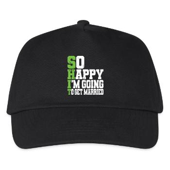 Funny Bachelor Party Engagement Wedding Married - Kids’ Baseball Cap - black - Front