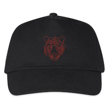 Sketch of the Red Tiger - Kids’ Baseball Cap - black - Front