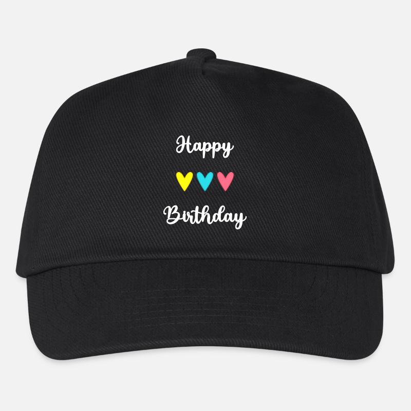 ALLES GUTE ZUM GEBURTSTAG!. ALLES GUTE ZUM GEBURTSTAG!. JAHRESTAG. - Kinder Basecap - Schwarz