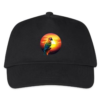 Parrot at sunset - Kids’ Baseball Cap - black - Front