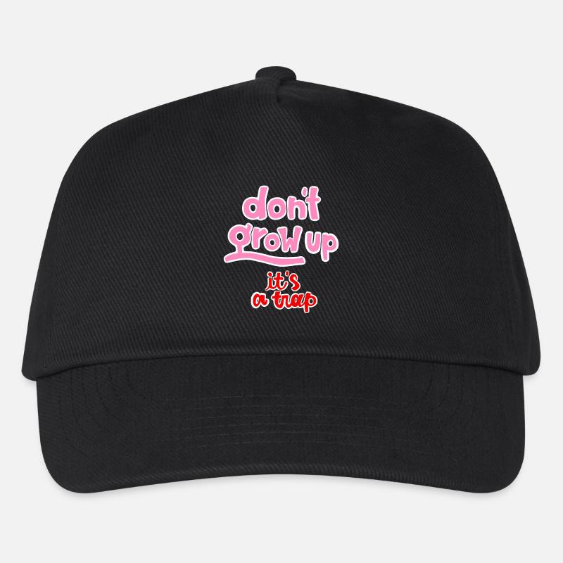 dont grow up - Kinder Basecap - Schwarz
