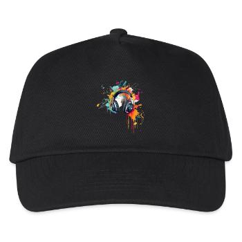 Colorful sounds - Kids’ Baseball Cap - black - Front