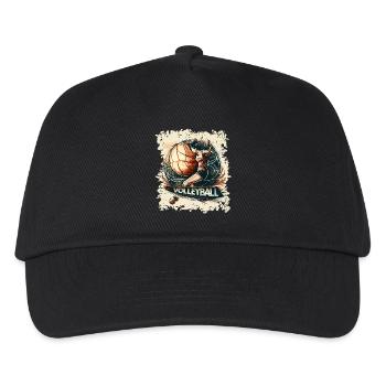 Volleyball - Kinder Basecap - Schwarz - Vorne