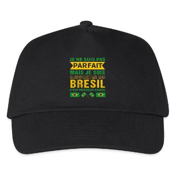 Supporter du Brésil cadeau supporter brésilien - Casquette de baseball Enfant - noir - Devant