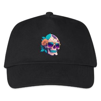 Totenkopf - Kinder Basecap - Schwarz - Vorne