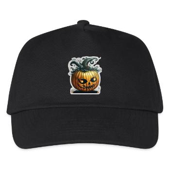 Kürbis - Kinder Basecap - Schwarz - Vorne