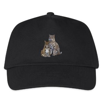 Nebelparder und Luchs - Kinder Basecap - Schwarz - Vorne