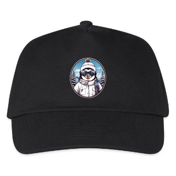 Süßer Pinguin - Kinder Basecap - Schwarz - Vorne