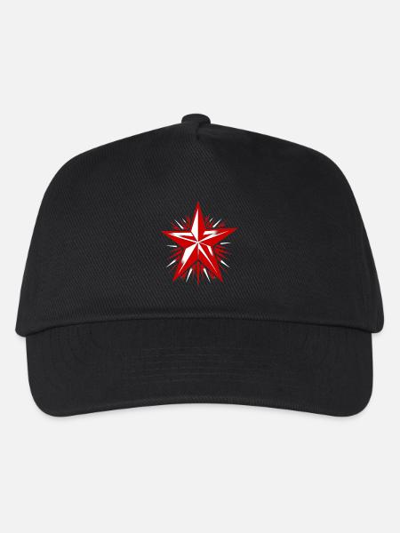 Roter Stern Kommunismus Marxismus - Kinder Basecap - Schwarz