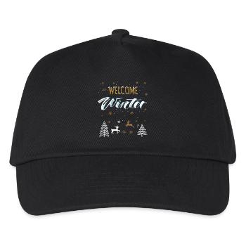 Welcome Winter - Kids’ Baseball Cap - black - Front