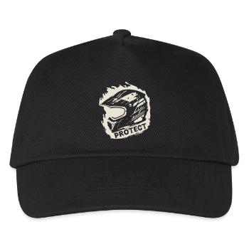Protect - Protection Helmet [White] - Kids’ Baseball Cap - black - Front