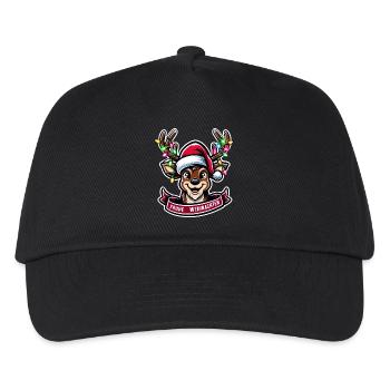 Weihnachtsrentier Lichterketten Wirrwarr Frohe - Kinder Basecap - Schwarz - Vorne