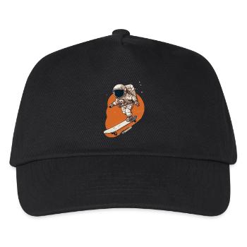 Astronaut Skateboarder in Orbit - Kids’ Baseball Cap - black - Front