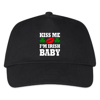kiss me im irish baby - Kinder Basecap - Schwarz - Vorne