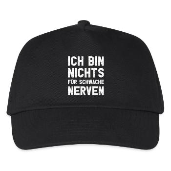 Je ne suis pas pour les âmes sensibles Drôle de dicton - Casquette de baseball Enfant - noir - Devant