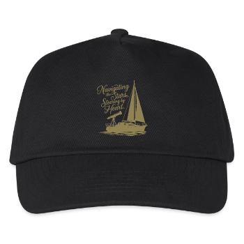 Voile, Voilier, Étoiles, Télescope - Casquette de baseball Enfant - noir - Devant