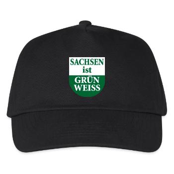 La Saxe est un drapeau vert blanc de l’État - Casquette de baseball Enfant - noir - Devant