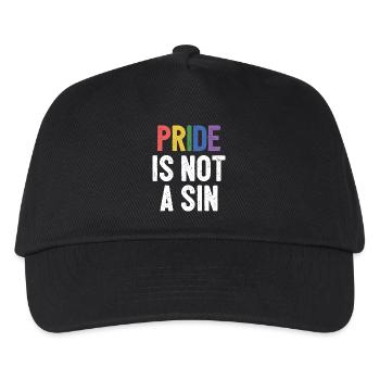 LGBTQ Pride Month - Pride ist keine Sünde - Kinder Basecap - Schwarz - Vorne