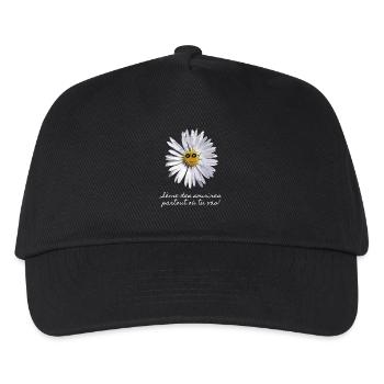 Smiling Daisy - Kids’ Baseball Cap - black - Front