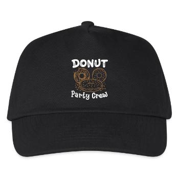 Donut-Party Donut - Kinder Basecap - Schwarz - Vorne