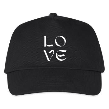 Love - Kinder Basecap - Schwarz - Vorne