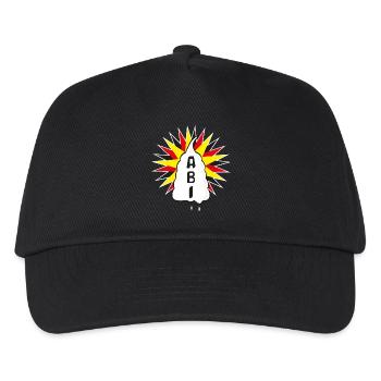 ABI mit viel Sahne, eine süsse Geschenkidee. - Kinder Basecap - Schwarz - Vorne