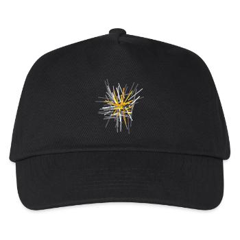 Abstract - Kids’ Baseball Cap - black - Front