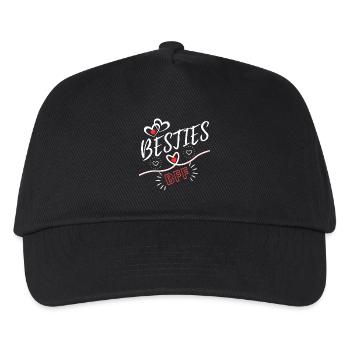 Beste Freunde Für immer BFF Freunde Andenken - Kinder Basecap - Schwarz - Vorne