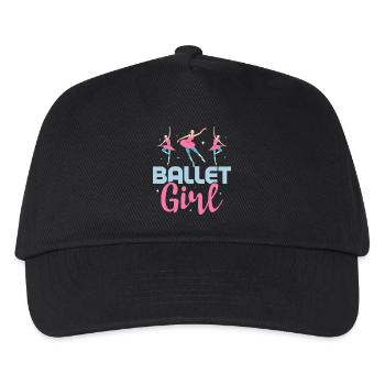 Ballerine danseuse ballerine - Casquette de baseball Enfant - noir - Devant