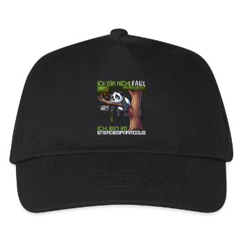 ICH BIN NICHT FAUL ICH BIN NUR IM ENERGIESPARMODUS - Kinder Basecap - Schwarz - Vorne