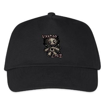 VOODOO LOVE Girl - Kinder Basecap - Schwarz - Vorne