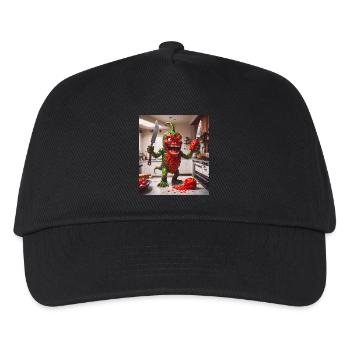 Gemüse Untergang Apocalypse Monster Pfeffer - Kinder Basecap - Schwarz - Vorne