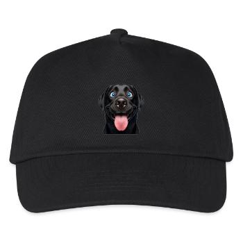 Happy Black Lab - Kids’ Baseball Cap - black - Front