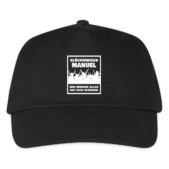 Manuel comme prénom - Casquette de baseball Enfant - noir - Devant