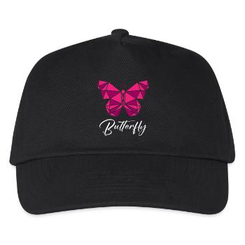 Butterfly Geometric - Kinder Basecap - Schwarz - Vorne
