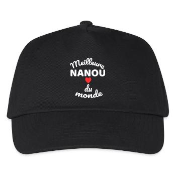 Cœur et Messagerie de Solidarité - Casquette de baseball Enfant - noir - Devant