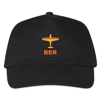 Flughafen Berlin - Brandenburg - BER - Deutschland - Kinder Basecap - Schwarz - Vorne