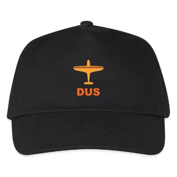 Flughafen Düsseldorf - DUS - Deutschland - Kinder Basecap - Schwarz - Vorne