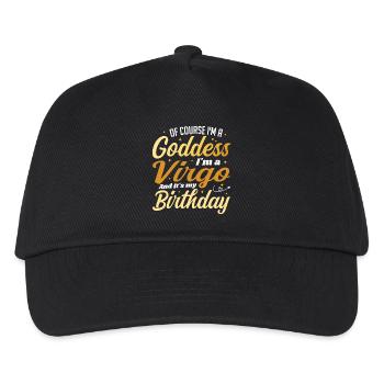 I'm A Virgo Women Goddess Virgo Queen Its My B-day - Kids’ Baseball Cap - black - Front
