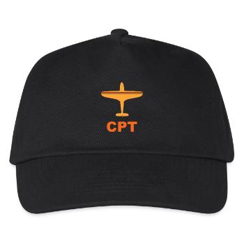 Flughafen Kapstadt - CPT - Südafrika - Spotter - Kinder Basecap - Schwarz - Vorne