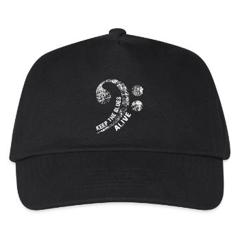 The blues lives vintage blues design - Kids’ Baseball Cap - black - Front