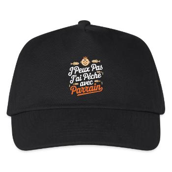 Fischer und Pate - Kinder Basecap - Schwarz - Vorne