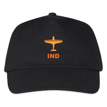 Flughafen Indianapolis - Spotter - Spotting - USA - Kinder Basecap - Schwarz - Vorne
