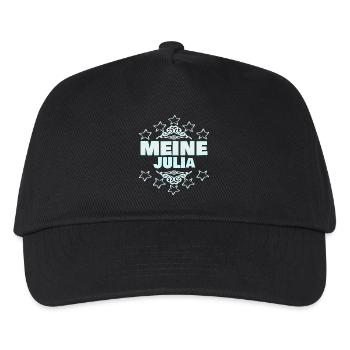 Julia als Mädchen - Kinder Basecap - Schwarz - Vorne